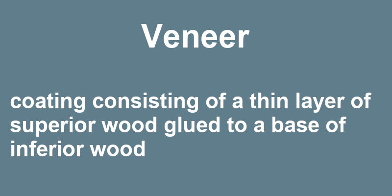 Definition of veneer