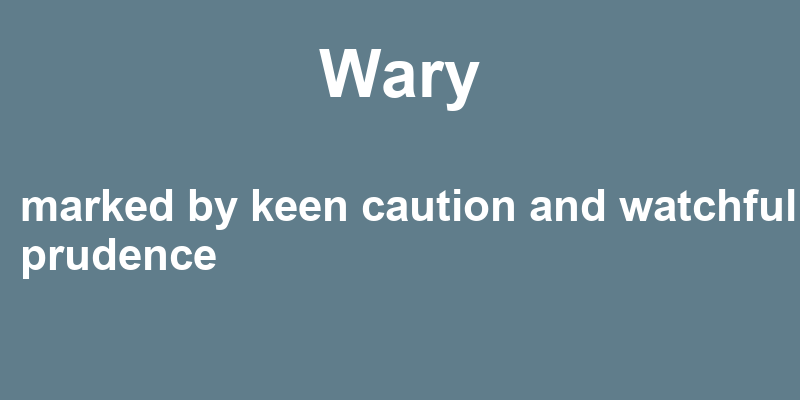 Meaning Of Wary