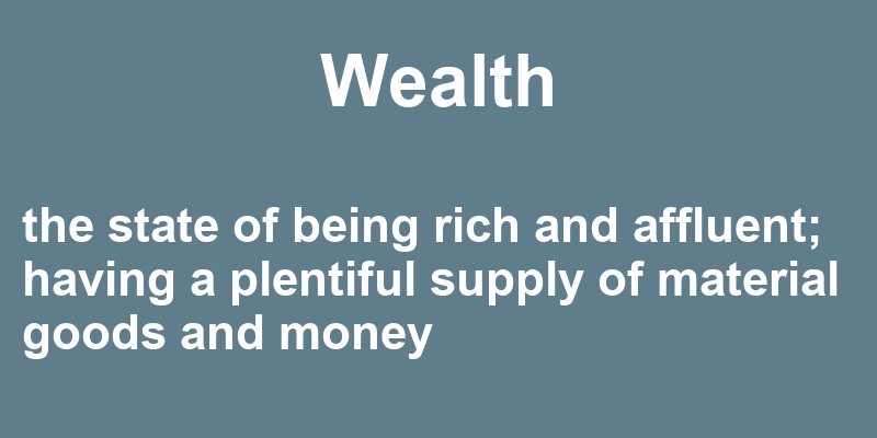 Definition of wealth