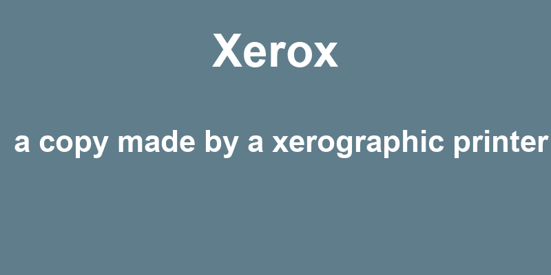 Xerox In A Sentence 40 Real Example Sentences