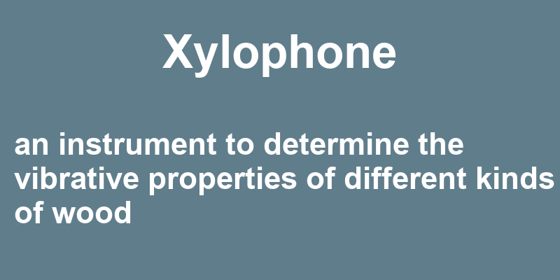 Definition of xylophone