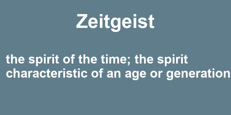 Definition of zeitgeist